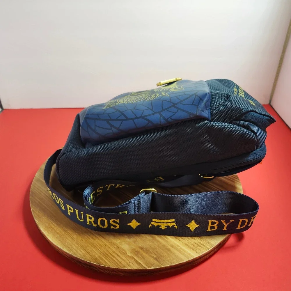 Drew Estate Undercrown Maduro Sling Bag Navy Blue Gold Crossbody Pack Mens‎